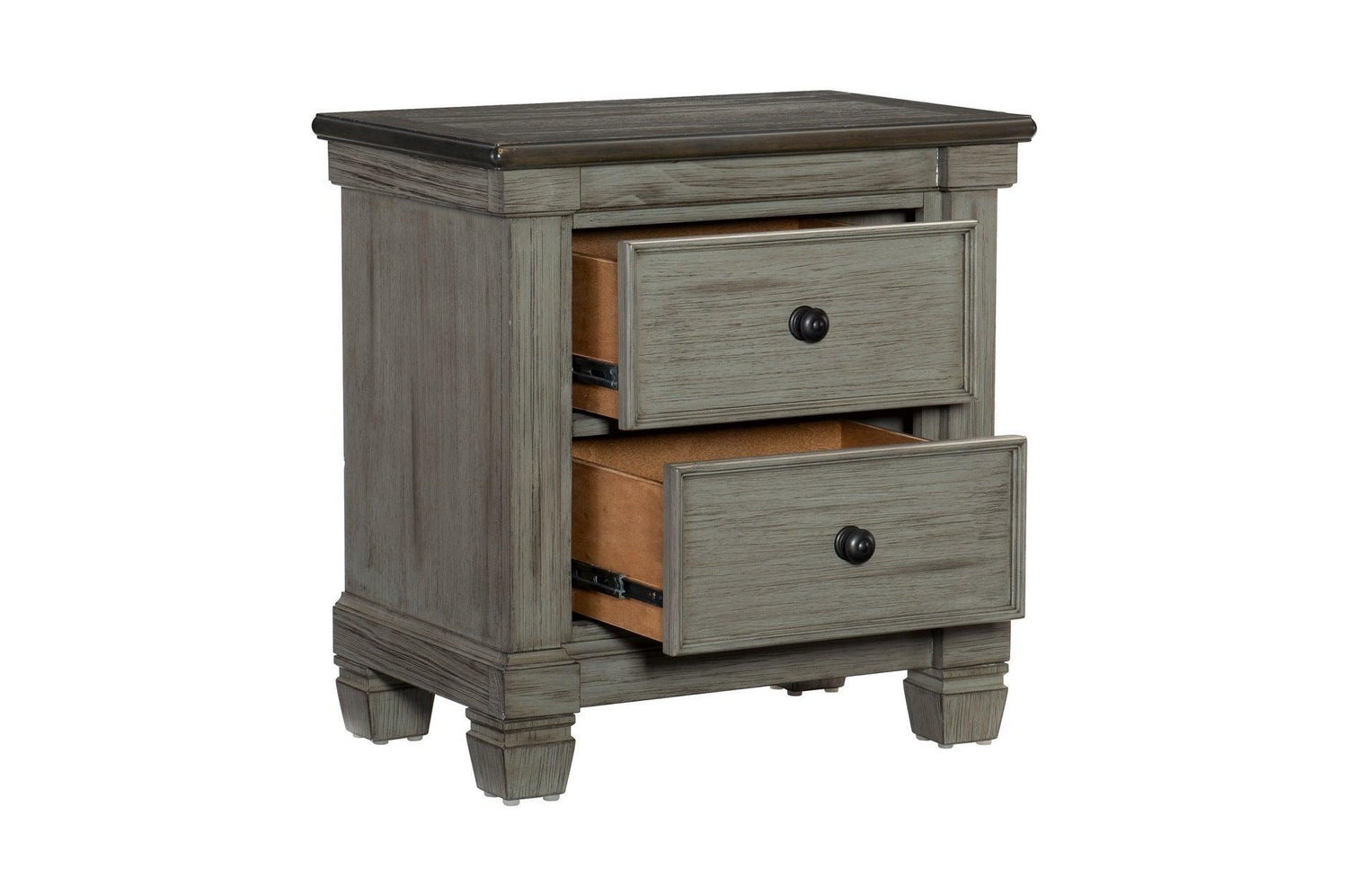 Homelegance - Weaver Night Stand In Antique Gray - 1626Gy-4