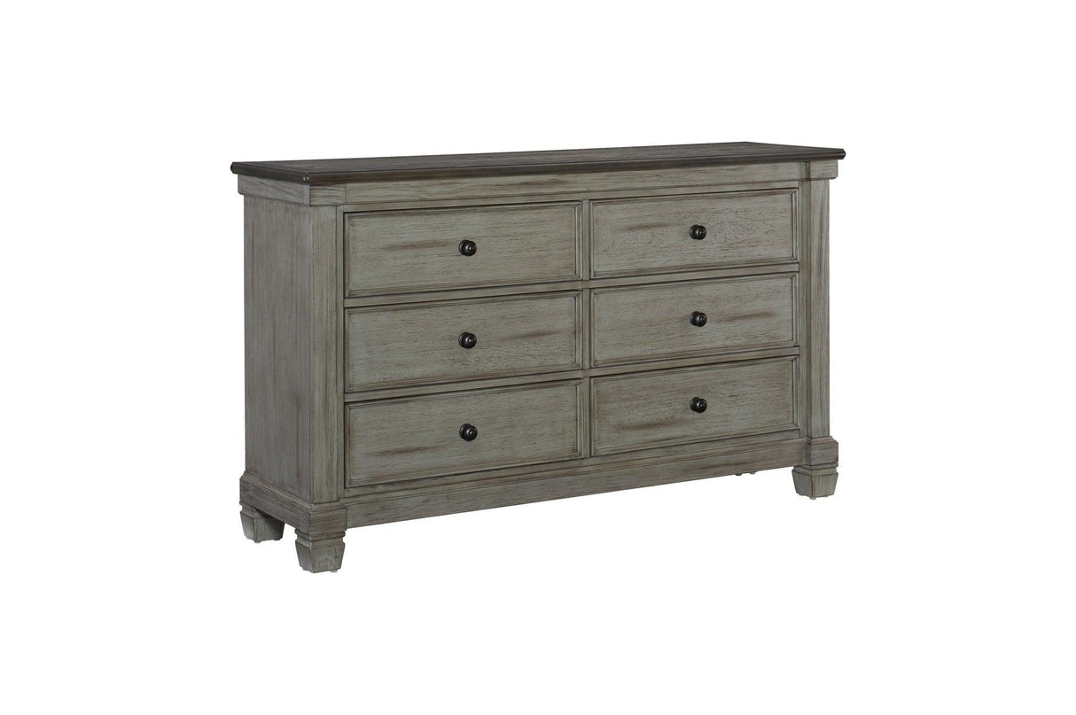 Homelegance - Weaver 5 Piece Eastern King Bedroom Set In Antique Gray - 1626Gyk-1Ek-5Set