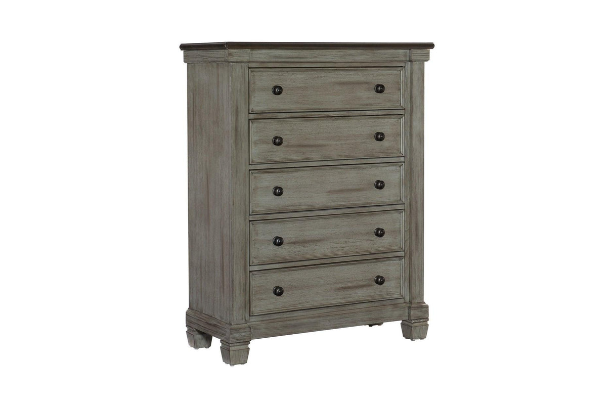 Homelegance - Weaver 6 Piece Eastern King Bedroom Set In Antique Gray - 1626Gyk-1Ek-6Set