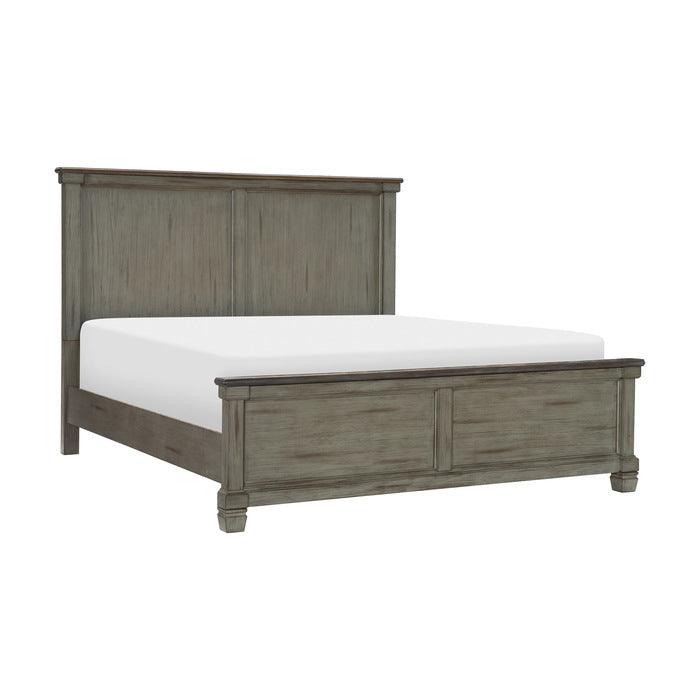 Homelegance - Weaver Eastern King Bed In Antique Gray - 1626Gyk-1Ek*