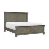 Homelegance - Weaver Eastern King Bed In Antique Gray - 1626Gyk-1Ek*