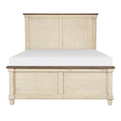 Homelegance - Weaver Eastern King Bed In Antique White - 1626K-1Ek*