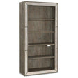 Rustic Glam Bookcase White Oak Veneer with Eglomise Accents – Hooker Furniture
