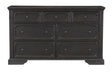 Bolingbrook Dresser In Wire-Brushed Charcoal 1647-5 | Homelegance