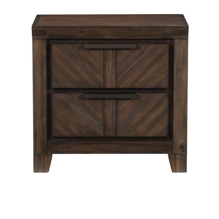 Homelegance - Parnell Night Stand In Distressed Espresso - 1648-4