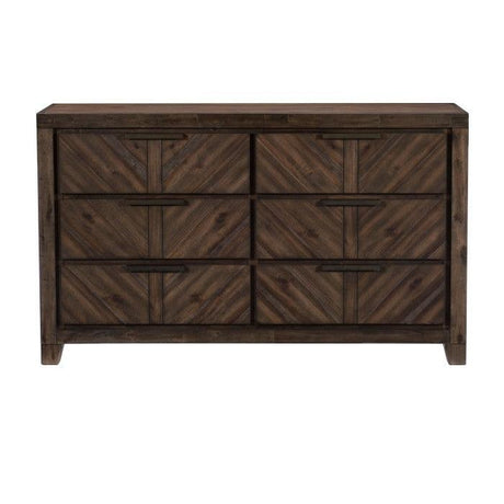 Homelegance - Parnell Dresser In Distressed Espresso - 1648-5