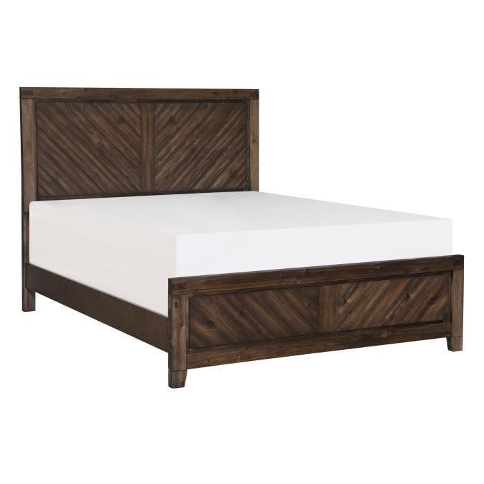 Homelegance - Parnell Queen Bed In Distressed Espresso - 1648-1*