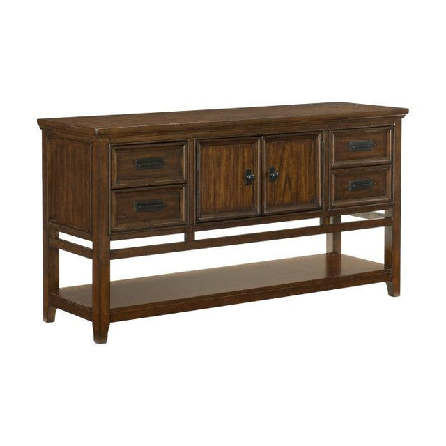 Homelegance - Frazier Park Server In Brown Cherry - 1649-40