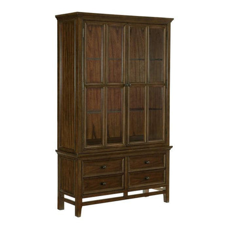 Homelegance - Frazier Park Buffet & Hutch In Brown Cherry - 1649-50*