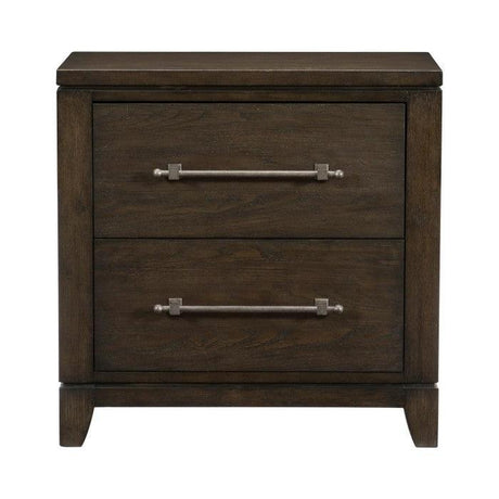 Homelegance - Griggs Night Stand In Dark Brown - 1669-4