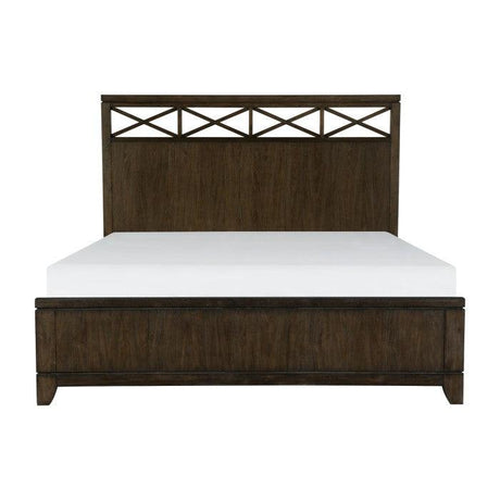 Homelegance - Griggs Queen Bed In Dark Brown - 1669-1*