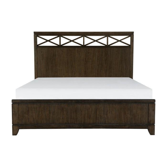 Homelegance - Griggs Eastern King Bed In Dark Brown - 1669K-1Ek*