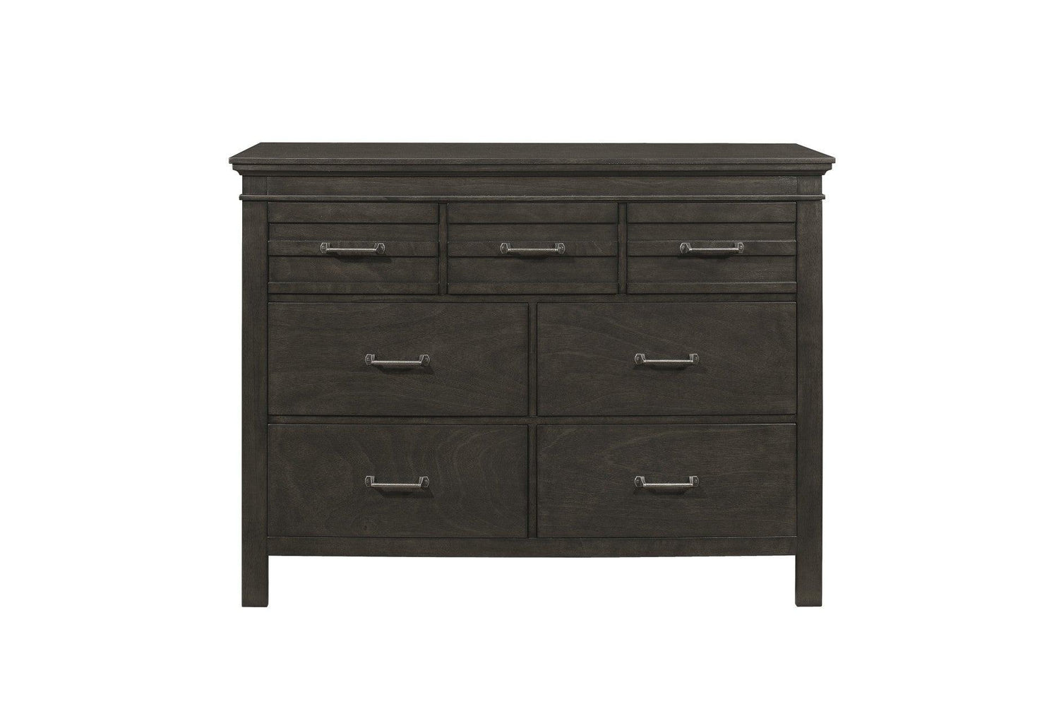 Blaire Farm Dresser With Mirror In Charcoal 1675 - 6 | Homelegance | Home Elegance USA