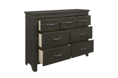 Blaire Farm Dresser With Mirror In Charcoal 1675-6 | Homelegance