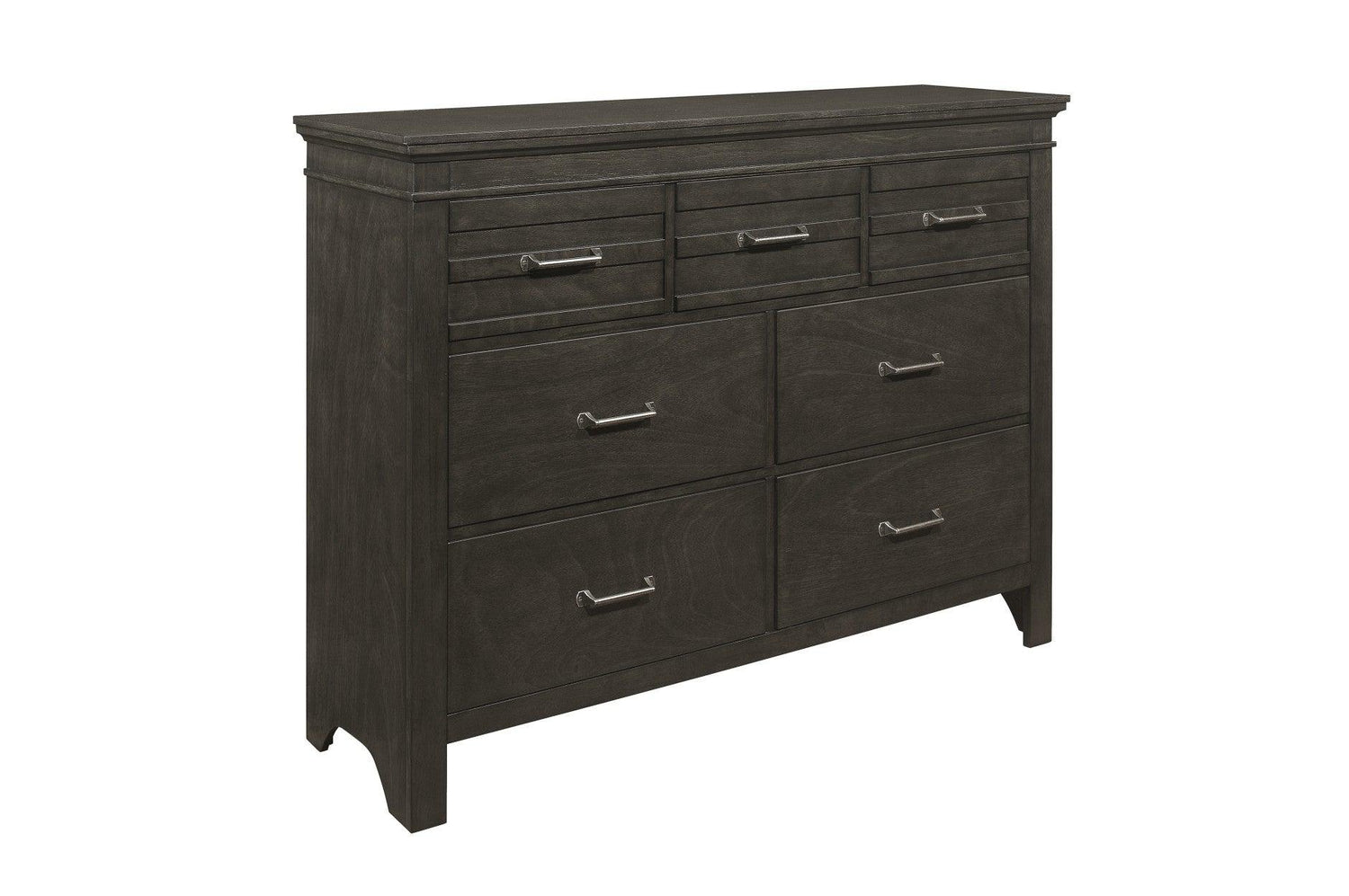 Blaire Farm Dresser With Mirror In Charcoal 1675 - 6 | Homelegance | Home Elegance USA