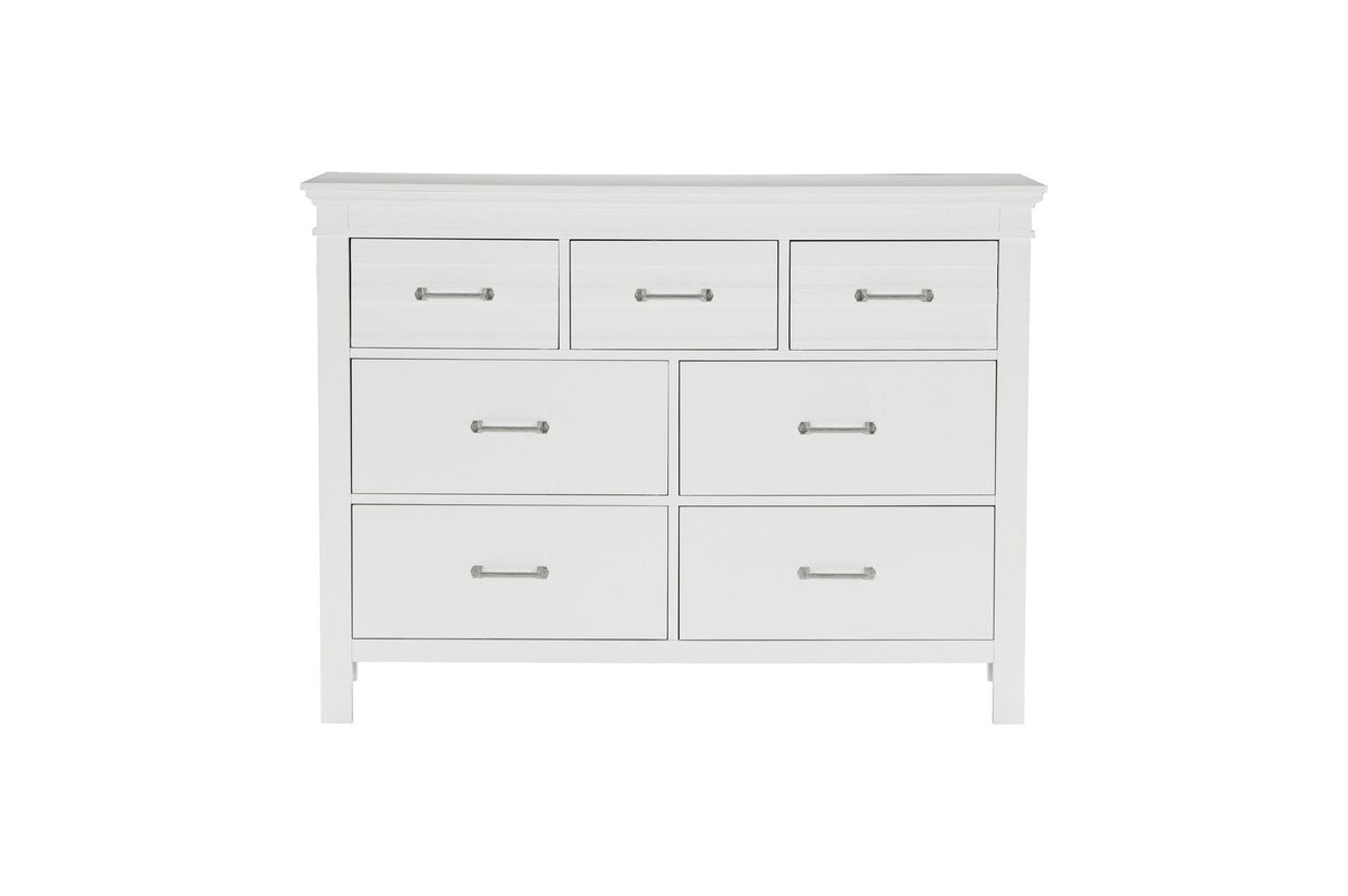 Blaire Farm Dresser With Mirror In White 1675W - 6 | Homelegance | Home Elegance USA