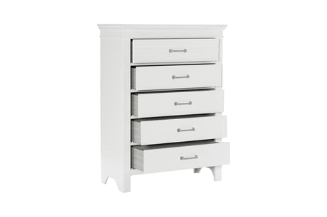 Blaire Farm 6 Piece Queen Bedroom Set In White 1675W-1-6Set | Homelegance