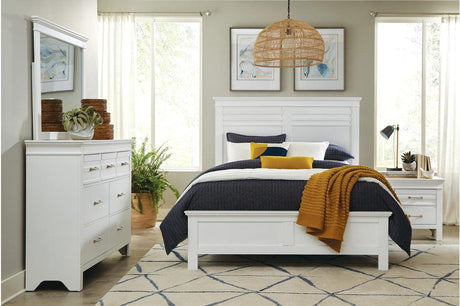 Blaire Farm 5 Piece Eastern King Bedroom Set In White 1675Wk - 1Ek - 5Set | Homelegance | Home Elegance USA