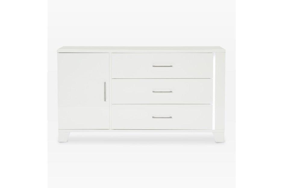 Homelegance - Kerren Dresser, Led Lighting In White High Gloss - 1678W-5