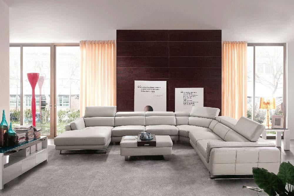 Esf Furniture - Sectional Left In Light Grey - 582-Sectional Left