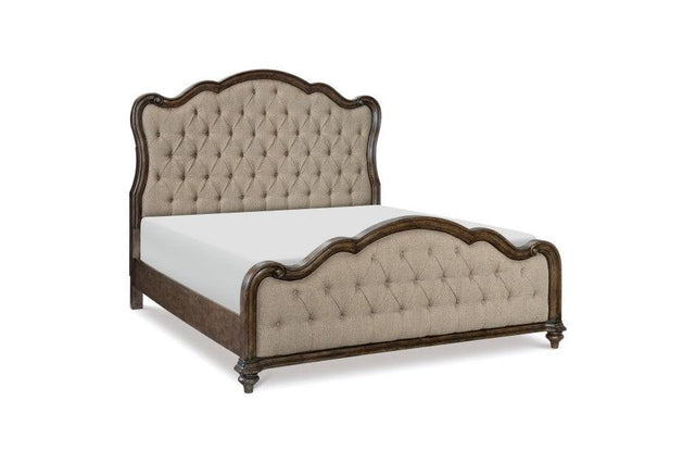 Homelegance - Heath Court Eastern King Bed In Brown Oak - 1682K-1Ek