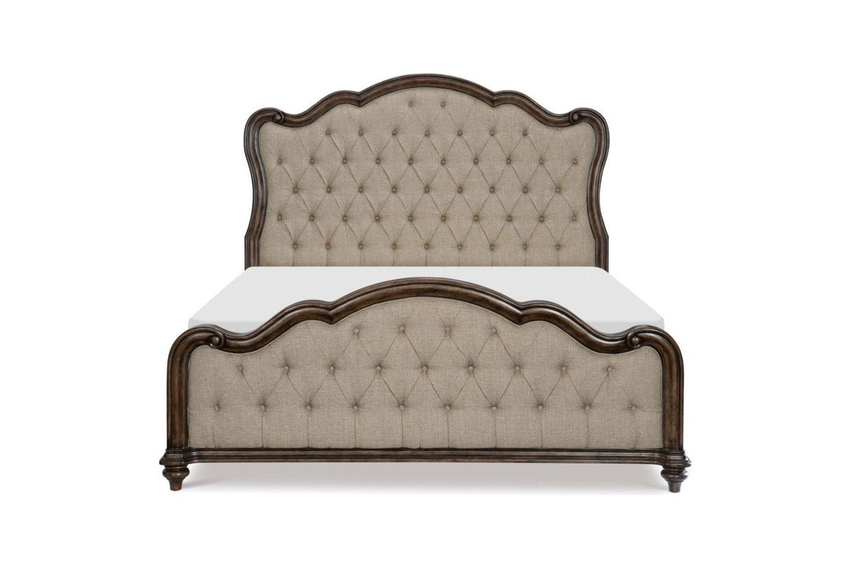 Homelegance - Heath Court Eastern King Bed In Brown Oak - 1682K-1Ek