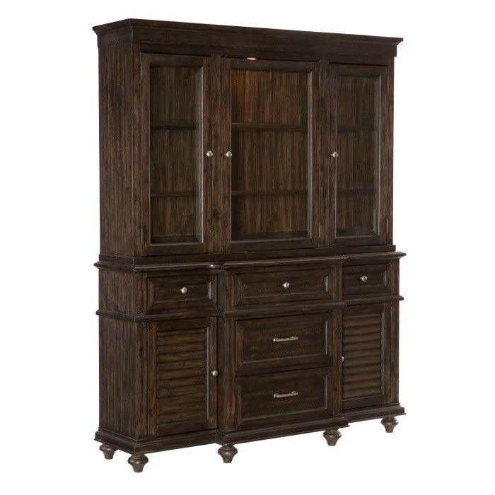 Homelegance - Cardano Buffet & Hutch In Driftwood Charcoal - 1689-50*