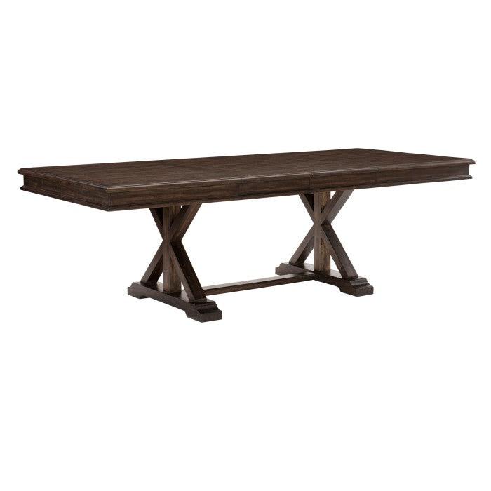 Homelegance - Cardano Dining Table In Driftwood Charcoal - 1689-96*