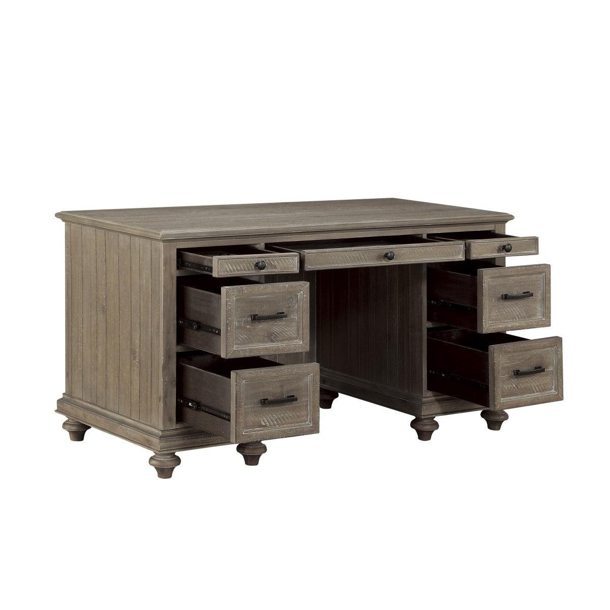 Cardano Executive Desk In Light Brown 1689Br - 17 | Homelegance | Home Elegance USA