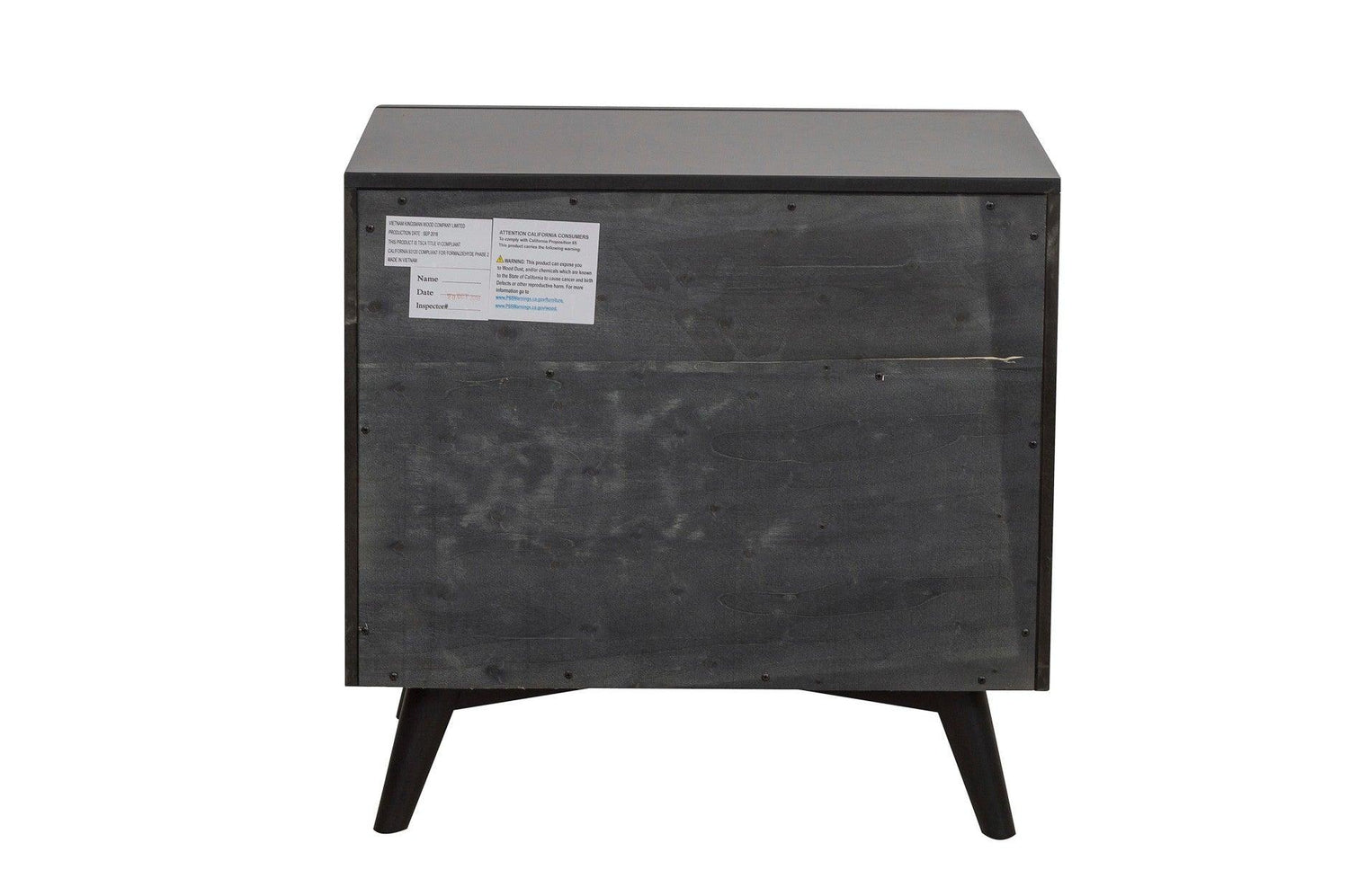 Homelegance - Raku 3 Piece Eastern King Platform Bedroom Set In Gray And Black - 1711K-1Ek-3Set