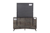 Homelegance - Raku 6 Piece Eastern King Platform Bedroom Set In Gray And Black - 1711K-1Ek-6Set