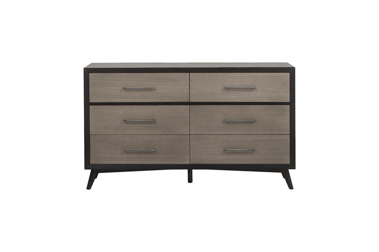 Homelegance - Raku Dresser In Gray And Black - 1711-5