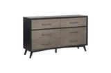 Homelegance - Raku 5 Piece Eastern King Platform Bedroom Set In Gray And Black - 1711K-1Ek-5Set