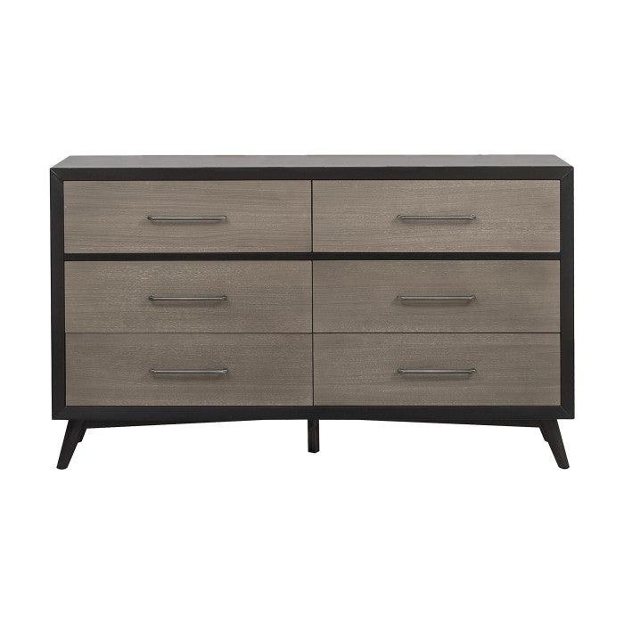 Homelegance - Raku Dresser In Gray And Black - 1711-5