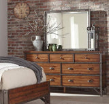 Homelegance - Holverson Brown Milk Crate Dresser And Mirror - 1715-5-6