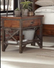 Homelegance - Holverson Brown Milk Crate 3 Piece Queen Sleigh Bedroom Set - 1715-1-3