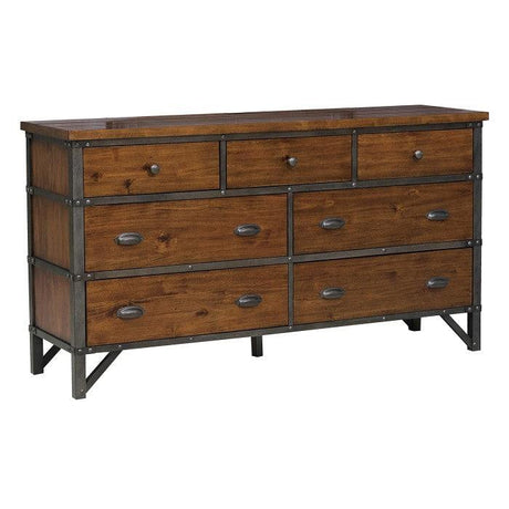 Homelegance - Holverson Brown Milk Crate Dresser - 1715-5