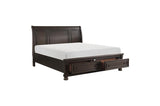 Begonia Eastern King Platform Bed With Footboard Storages 1718Kgy - 1Ek | Homelegance | Home Elegance USA