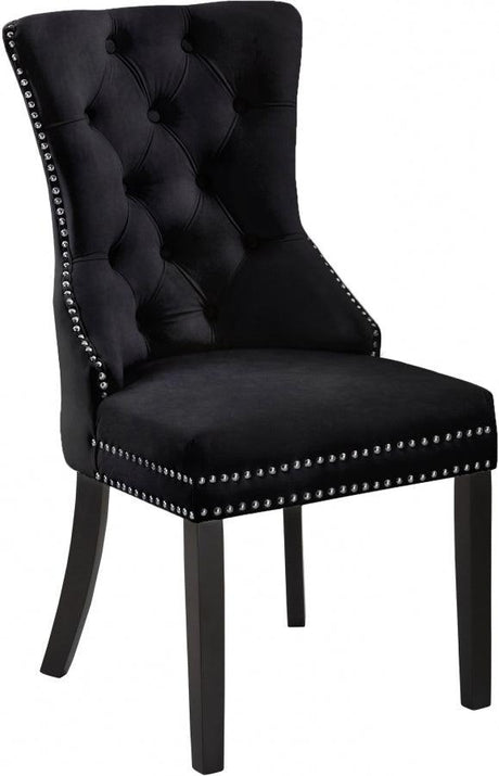 Meridian Furniture - Nikki Dining Chair In Black (Set Of 2) - 740Black-C