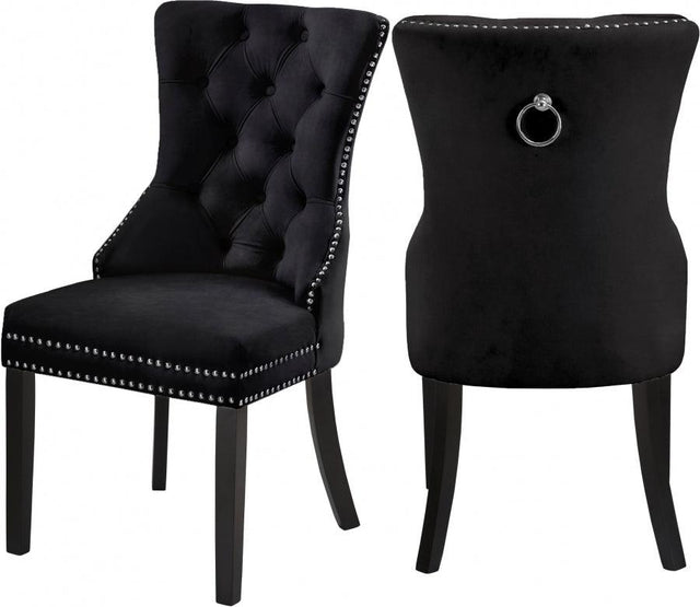 Meridian Furniture - Nikki Dining Chair In Black (Set Of 2) - 740Black-C