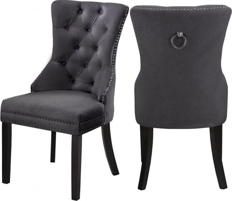 Meridian Furniture - Nikki Dining Chair In Grey (Set Of 2) - 740Grey-C