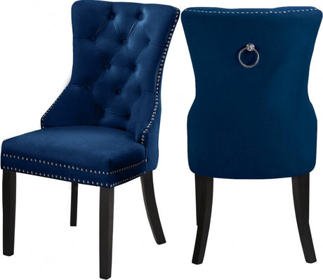 Meridian Furniture - Nikki Dining Chair In Navy (Set Of 2) - 740Navy-C