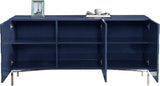 Meridian Furniture - Collette Sideboard | Buffet In Navy Lacquer - 309