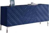 Meridian Furniture - Collette Sideboard | Buffet In Navy Lacquer - 309