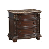 Homelegance - Cavalier Dark Cherry 6 Piece Queen Sleigh Bedroom Set - 1757-1-6
