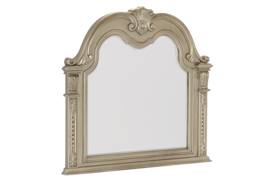 Homelegance - Cavalier Dresser And Mirror In Silver