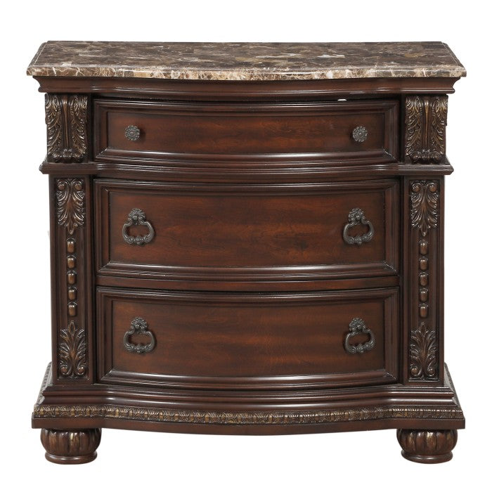 Homelegance - Cavalier Dark Cherry Nightstand - 1757-4