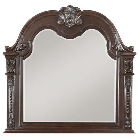 Homelegance - Cavalier Dark Cherry 5 Piece Queen Sleigh Bedroom Set - 1757-1-9