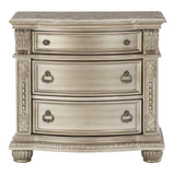 Homelegance - Cavalier Night Stand In Silver 1757SV-4