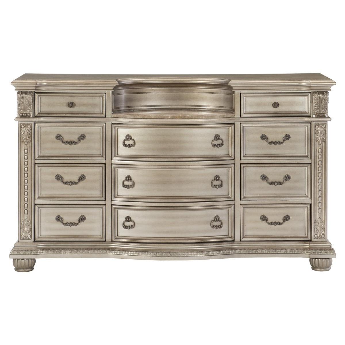 Homelegance - Cavalier Dresser In Silver